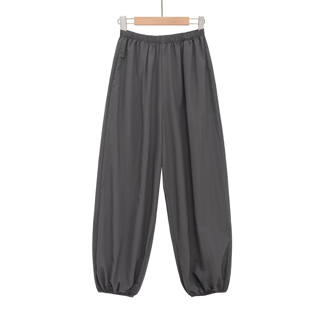 Damen Leichtgewichtige Ballonhose mit elastischem Bund und Kordelabschluss Nord Taschen