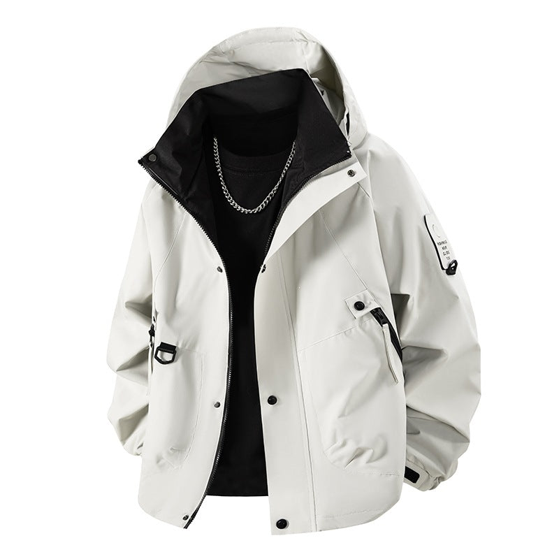 Herren Technische Utility‑Fieldjacke mit Kapuze, wasserabweisender Hülle & Multi‑Taschen Nord Taschen