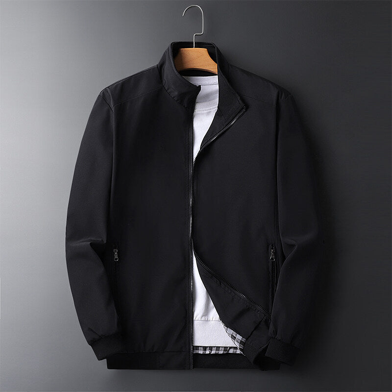 Herren Leichte Softshell-Blousonjacke mit Stehkragen, Reißverschlusstaschen und gerippten Bündchen Nord Taschen