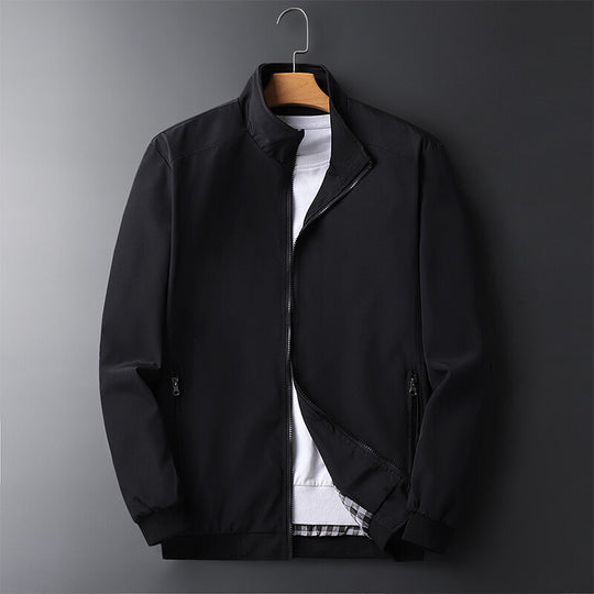 Herren Leichte Softshell-Blousonjacke mit Stehkragen, Reißverschlusstaschen und gerippten Bündchen Nord Taschen