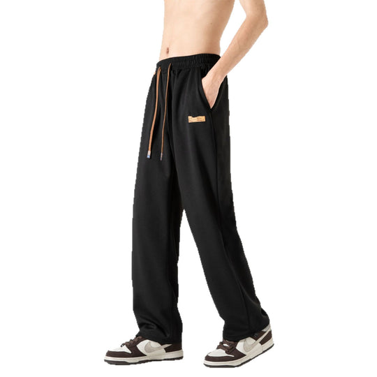 Herren Lounge-Jogginghose im Oversize-Straßenstil mit extra weitem Bein und Kordelzug Nord Taschen
