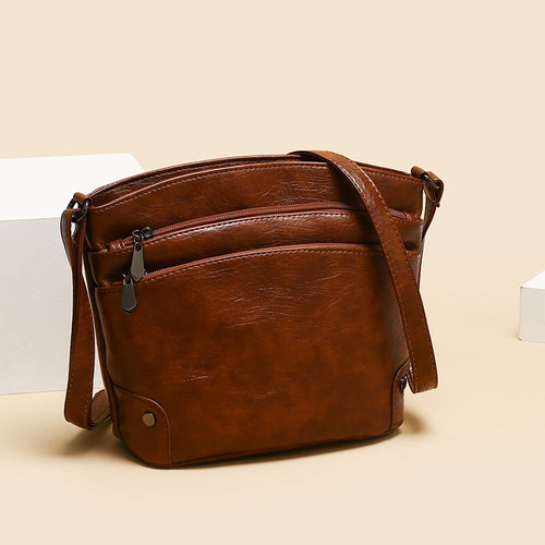 Damen Umhängetasche mit eleganter zweifacher Fächerausstattung Nord Taschen