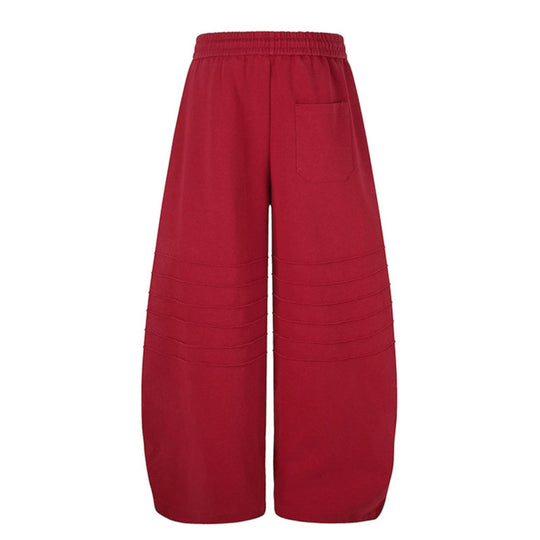 Damen Extraweite Palazzo-Sweathose mit Steppdetails, Tunnelzugbund und verstellbarem Saum Nord Taschen