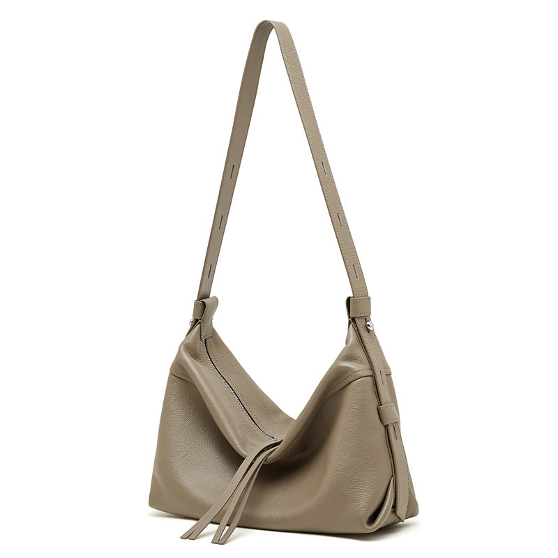 Damen Hobo-Tasche mit weicher Lederoberfläche und verstellbarem Schulterriemen Nord Taschen