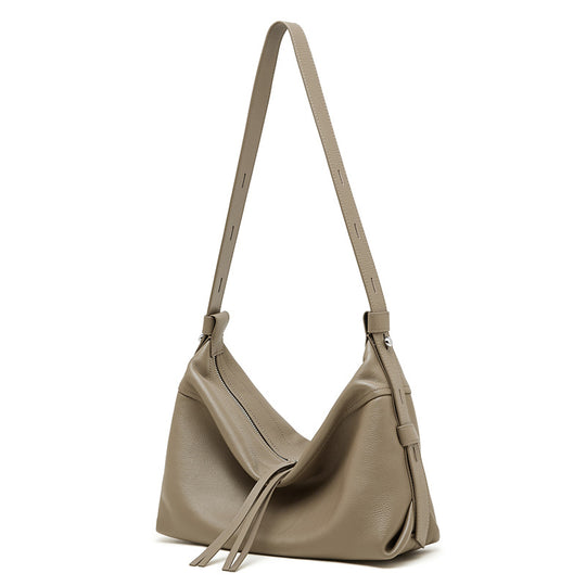 Damen Hobo-Tasche mit weicher Lederoberfläche und verstellbarem Schulterriemen Nord Taschen