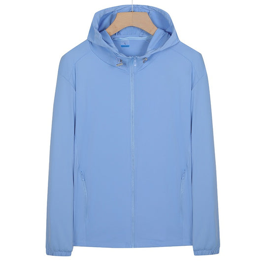 Unisex Leichte wind- und wasserabweisende Kapuzen‑Übergangsjacke mit durchgehendem Reißverschluss, Reißverschlusstaschen & elastischen Bündchen Nord Taschen