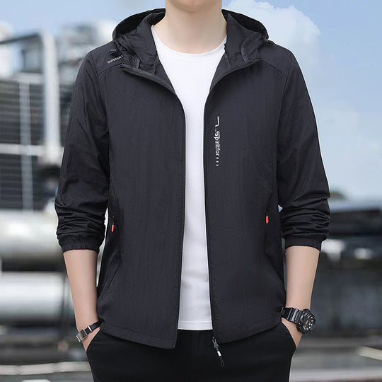 Herren Leichte Windjacke Nord Taschen