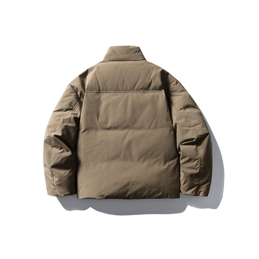 Herren Boxy Thermo-Isolationsjacke mit hohem Stehkragen und minimalistischer Außenhülle Nord Taschen