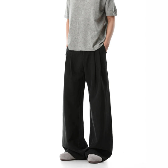 Damen Weit geschnittene Leinenhose Nord Taschen