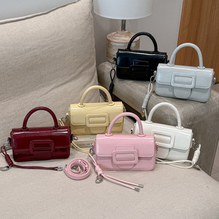Damen Mini-Handtasche mit dekorativem Schnappverschluss Nord Taschen