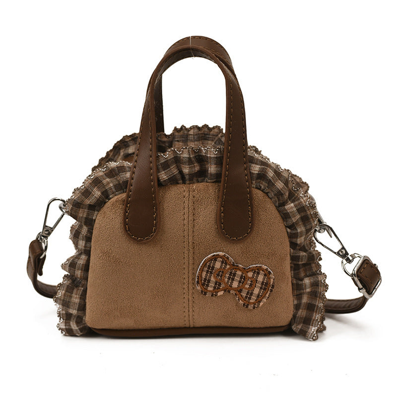 Damen Mini Hobo-Tasche mit verspieltem Rüschendesign Nord Taschen
