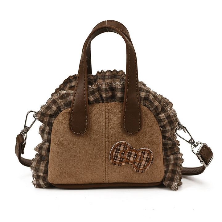Damen Mini Hobo-Tasche mit verspieltem Rüschendesign Nord Taschen