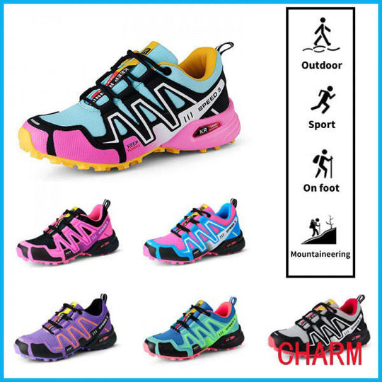 Damen Hochleistungs Trailrunning-Schuhe mit rutschfester Sohle und atmungsaktivem Obermaterial Nord Taschen