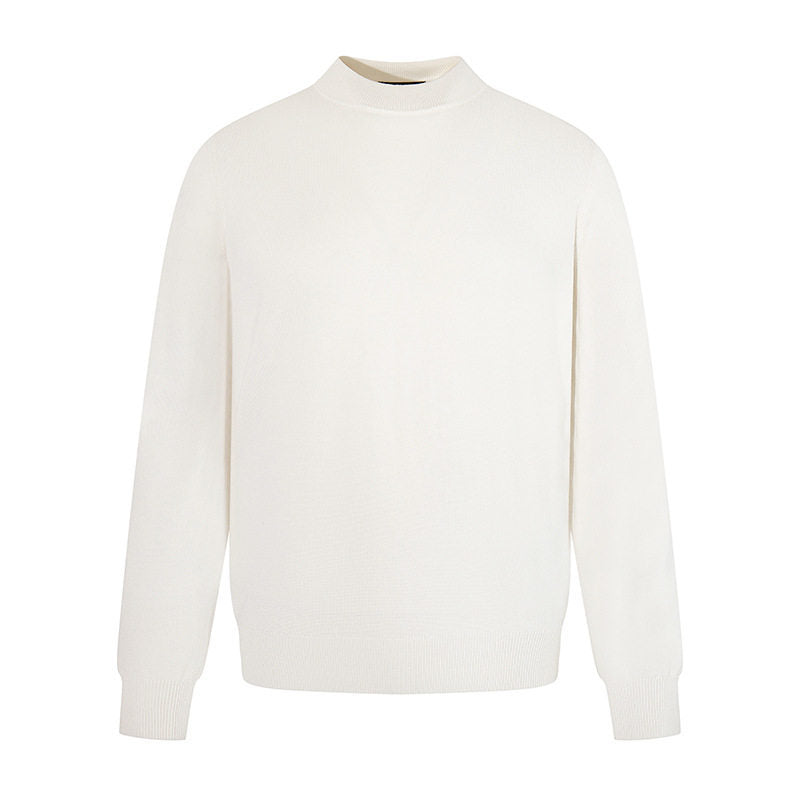 Herren Feinstrickpullover mit leichtem Stehkragen und gerippten Bündchen Nord Taschen
