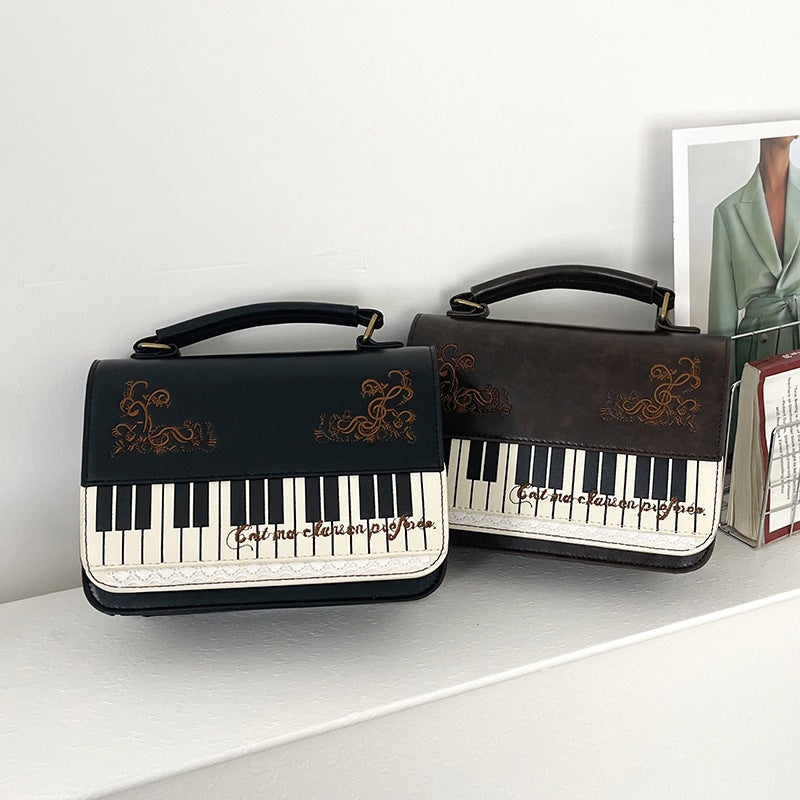 Damen Handtasche mit Klaviermotiv Nord Taschen