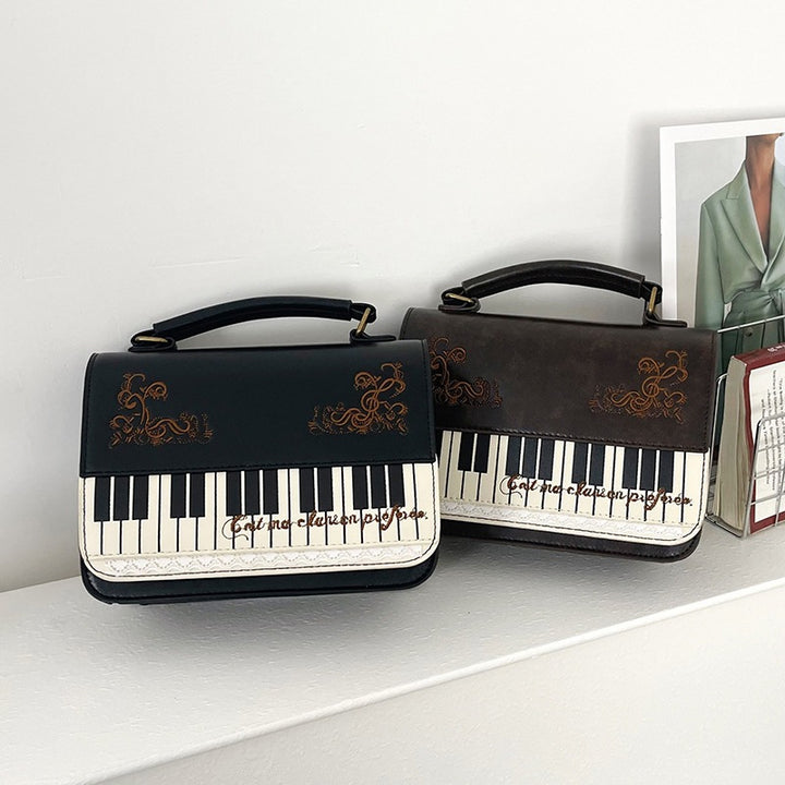 Damen Handtasche mit Klaviermotiv Nord Taschen