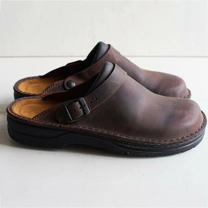 Damen Komfortable Clogs aus hochwertigem Wildleder mit anatomischer Fußbettgestaltung Nord Taschen