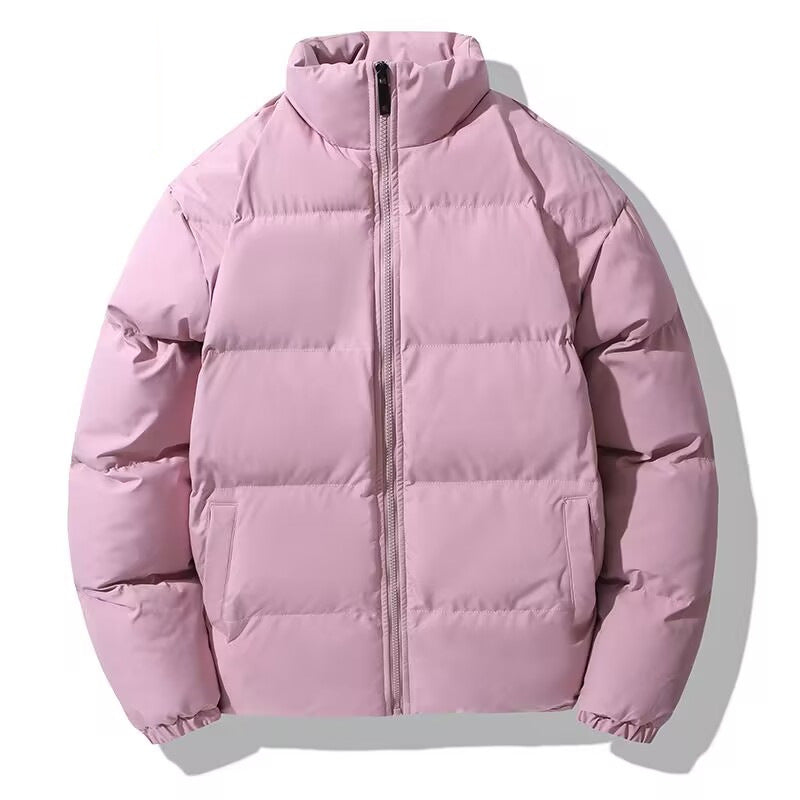 Damen Kurz geschnittene Thermo-Pufferjacke mit Stehkragen und minimalistischer Zipperfront Nord Taschen
