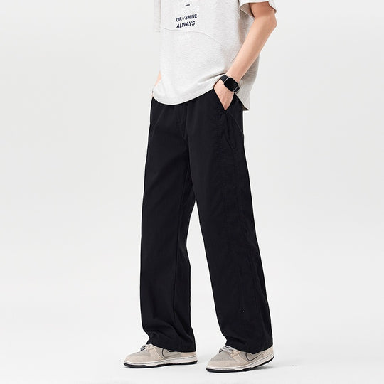Damen Bequeme Weitgeschnittene Stoffhose Nord Taschen
