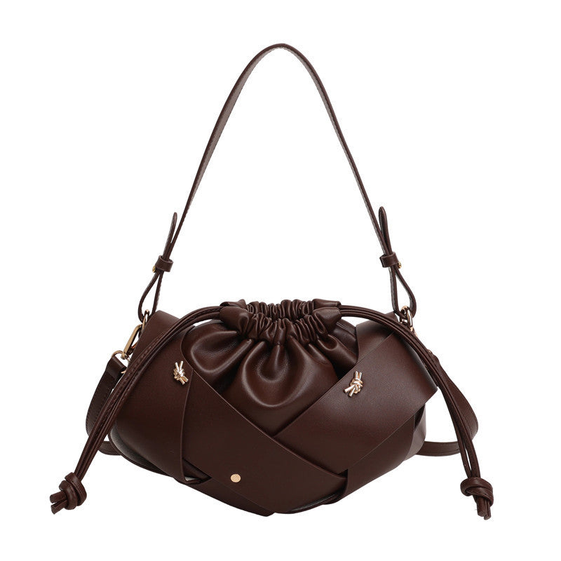 Damen Hobo-Tasche mit raffiniertem Kordelzug und eleganter Webstruktur Nord Taschen