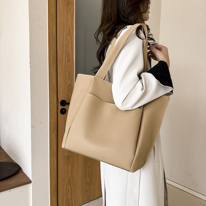 Damen elegante Tragetasche mit strukturiertem Kunstleder Nord Taschen