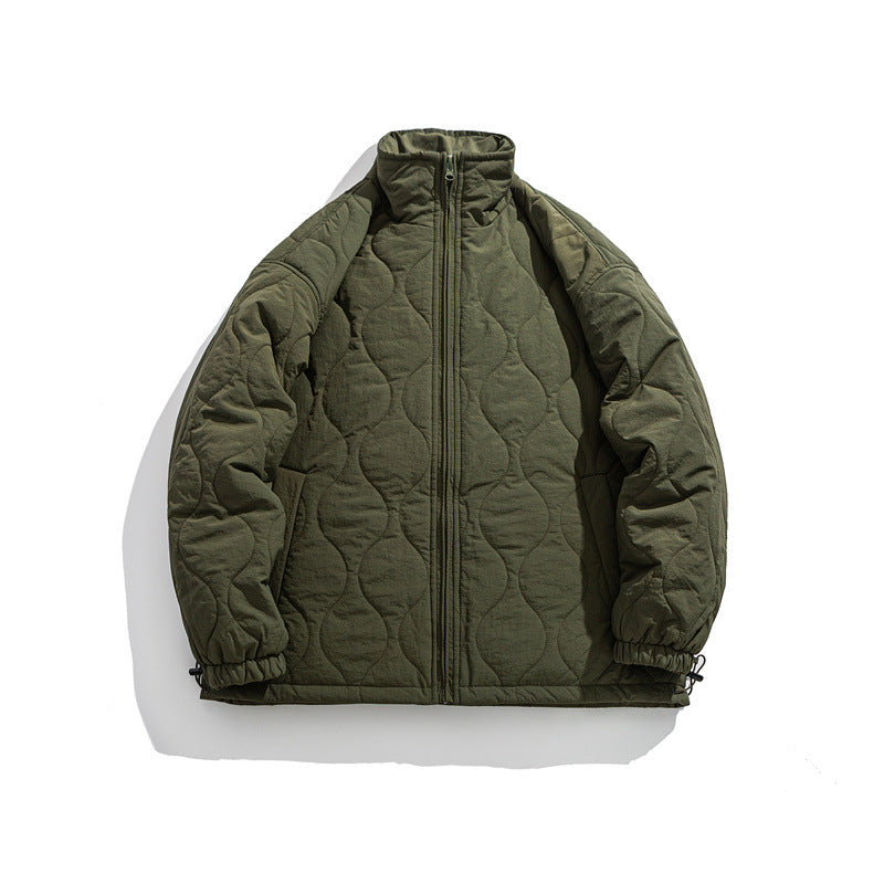 Unisex Boxy-Steppjacke im Military-Liner-Stil mit hohem Stehkragen und verstellbarem Saum Nord Taschen
