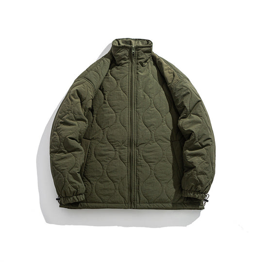 Unisex Boxy-Steppjacke im Military-Liner-Stil mit hohem Stehkragen und verstellbarem Saum Nord Taschen