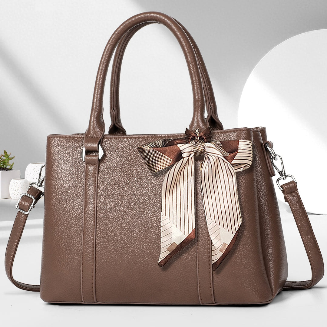 Damen modische Handtasche mit dekorativem Schleifenakzent Nord Taschen