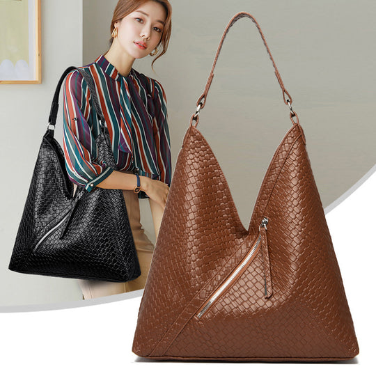 Damen trendige Umhängetasche mit strukturiertem Design und seitlichem Reißverschluss Nord Taschen