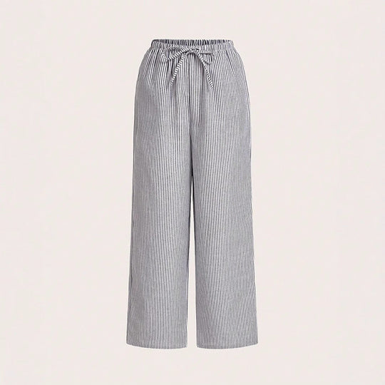 Damen Luftige Palazzo-Hose mit gemustertem Design