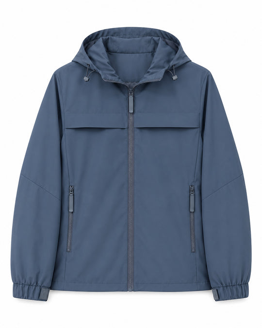 Herren Leichte wasserabweisende Kapuzen‑Softshelljacke mit Reißverschlusstaschen Nord Taschen