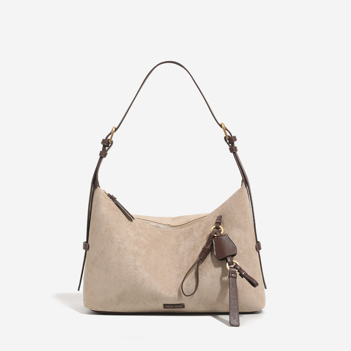 Damen Hobo-Tasche aus hochwertigem Wildleder mit zeitgenössischem Design Nord Taschen