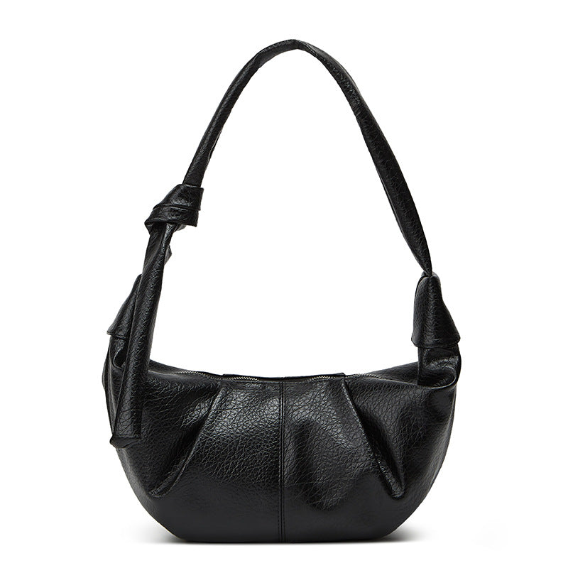 Damen Hobo-Tasche aus hochwertigem Leder mit raffiniertem Faltendesign Nord Taschen