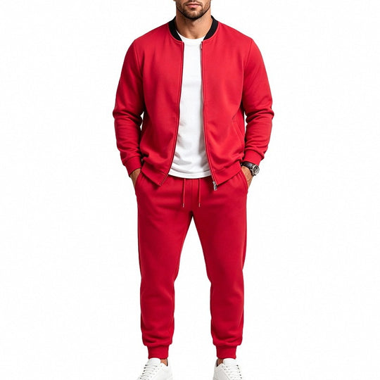 Herren Zweiteiliges Casual-Trainingsset mit Bomberjacke und tapered Jogginghose Nord Taschen