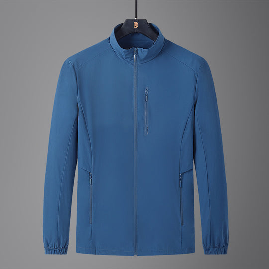 Herren Leichte Softshell-Jacke mit Stehkragen, wind- und wasserabweisender Oberfläche sowie Reißverschlusstaschen Nord Taschen