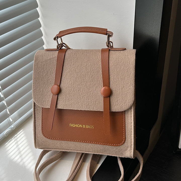 Damen Rucksacktasche mit modischem Plüsch-Anhänger Nord Taschen