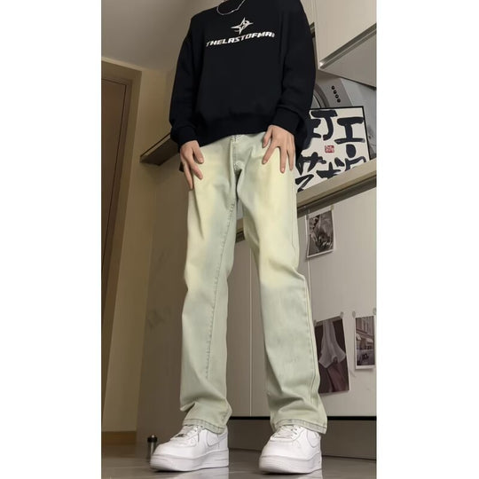Herren Baumwollmix-Hose mit geradem Bein, lockerem Schnitt und tiefer Leibhöhe Nord Taschen