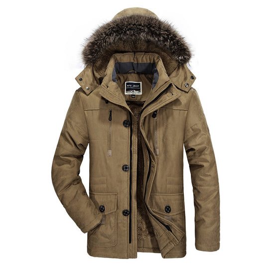 Herren Winterparka mit abnehmbarer Kapuze Nord Taschen