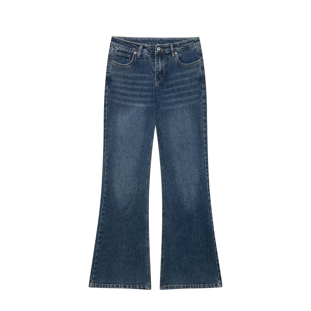 Damen Highwaist Schlagjeans mit weitem Bein und Five‑Pocket‑Design Nord Taschen
