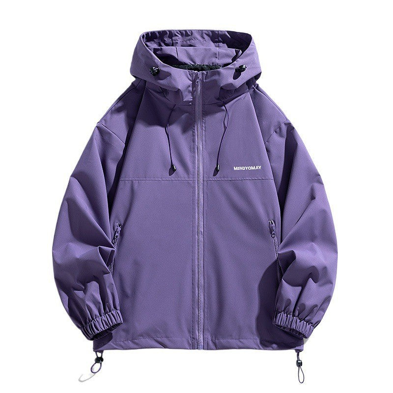 Herren Tech-Kapuzenwindbreaker mit verstellbarem Saum und wasserabweisender Membran Nord Taschen