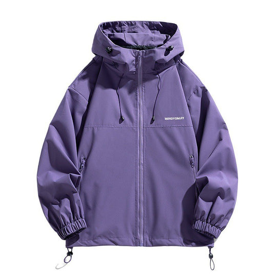 Herren Tech-Kapuzenwindbreaker mit verstellbarem Saum und wasserabweisender Membran Nord Taschen
