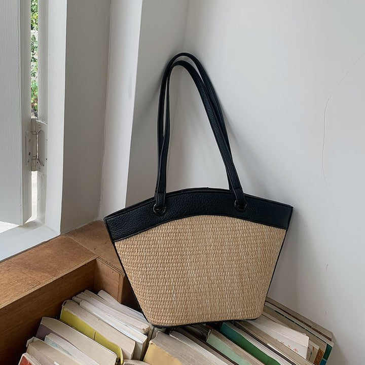 Damen Shopper-Tasche mit geflochtenem Design und praktischer Innentasche Nord Taschen