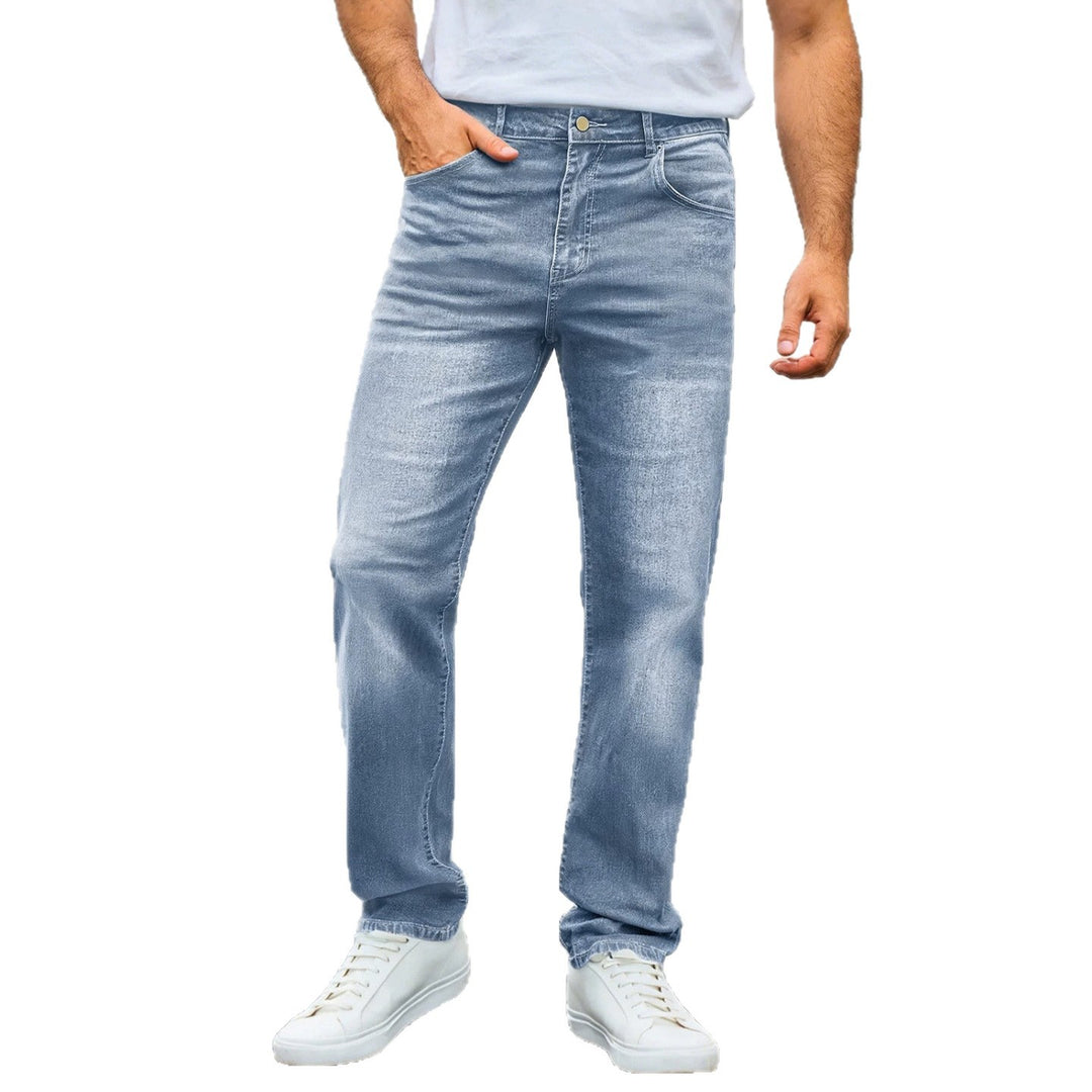 Herren lässige Straight-Leg-Jeans mit mittlerer Bundhöhe und Komfortstretch Nord Taschen