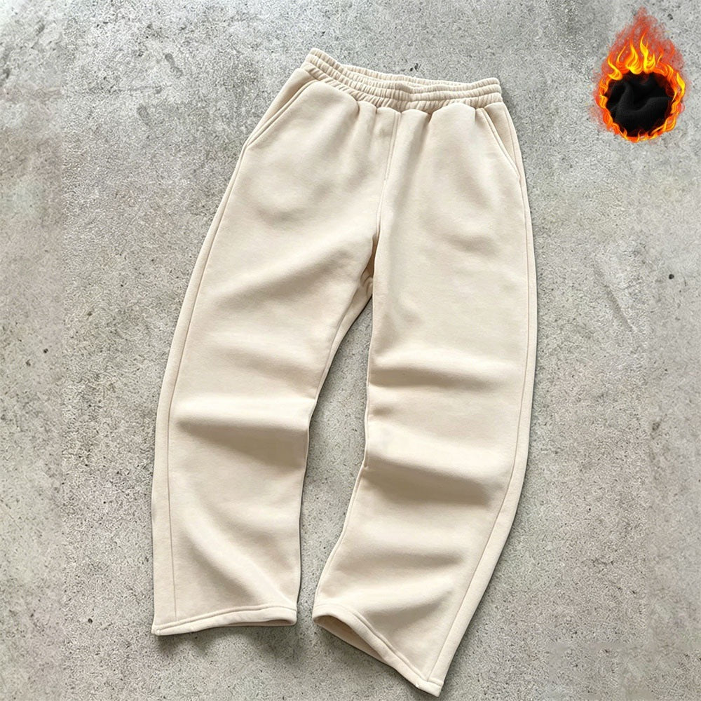 Unisex nan Thermo-Fleece-Jogginghose mit wärmender Innenbeschichtung, elastischem Komfortbund und geradem Bein Nord Taschen