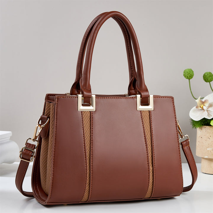 Damen elegante Handtasche mit strukturiertem Design und abnehmbarem Schulterriemen Nord Taschen