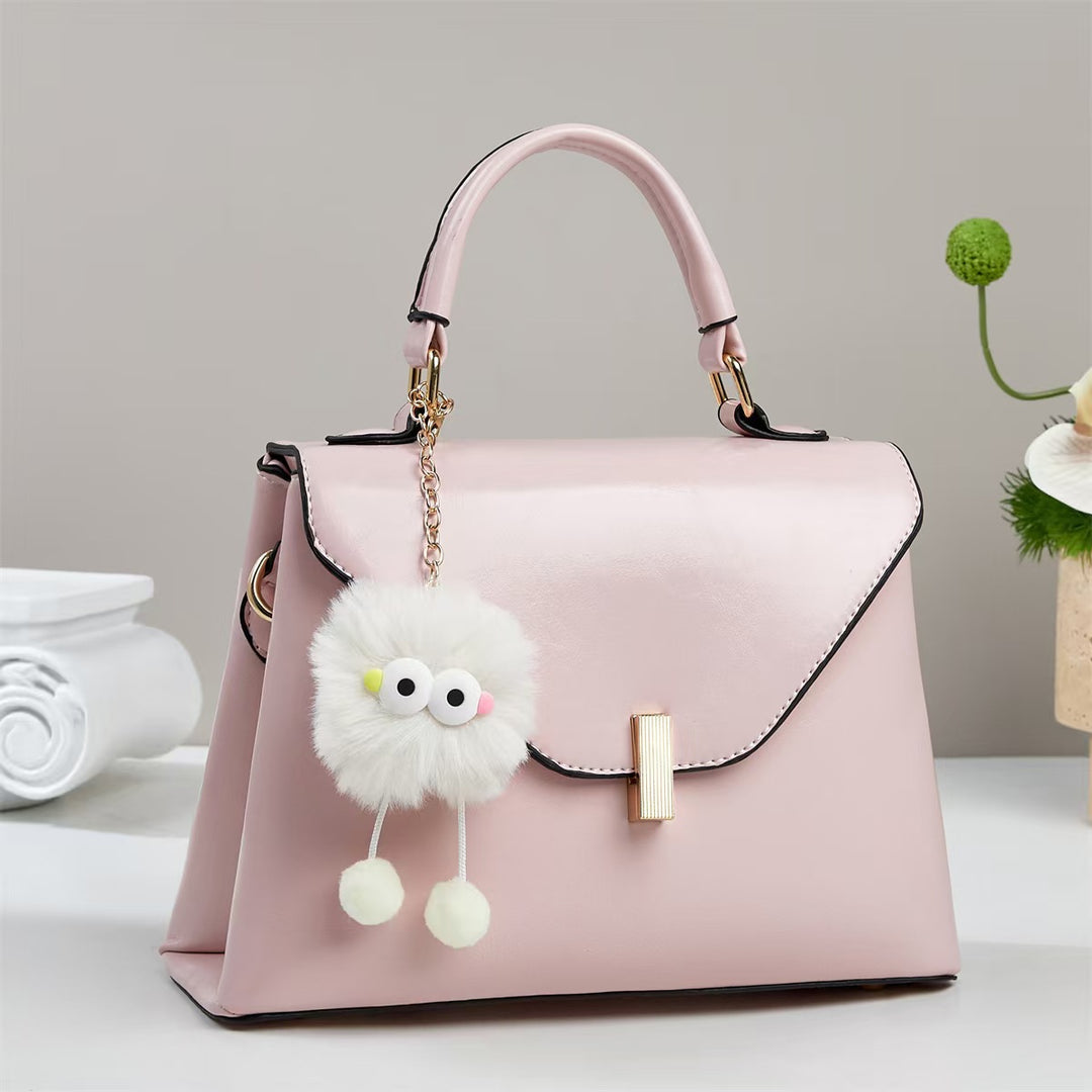 Damen elegante Handtasche mit abnehmbarem Dekor Nord Taschen