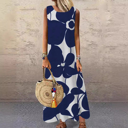 Damen Maxikleid mit floralem Muster