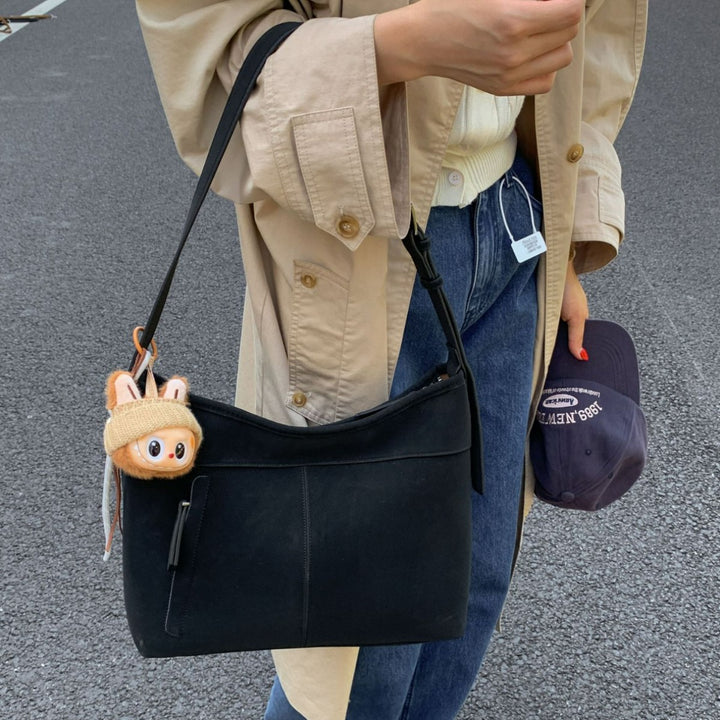 Damen Hobo Tasche mit süßem Tieranhänger Nord Taschen