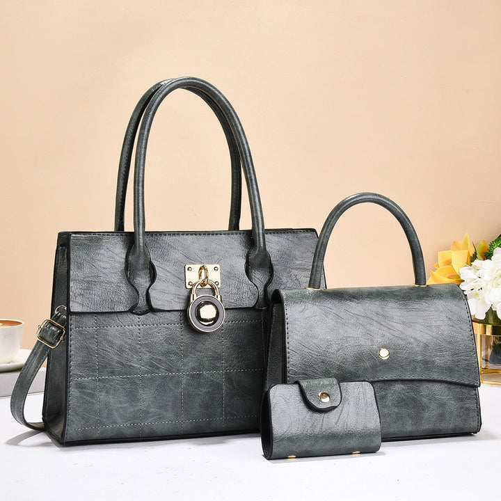 Damen elegante Handtasche mit praktischer Clutch Nord Taschen