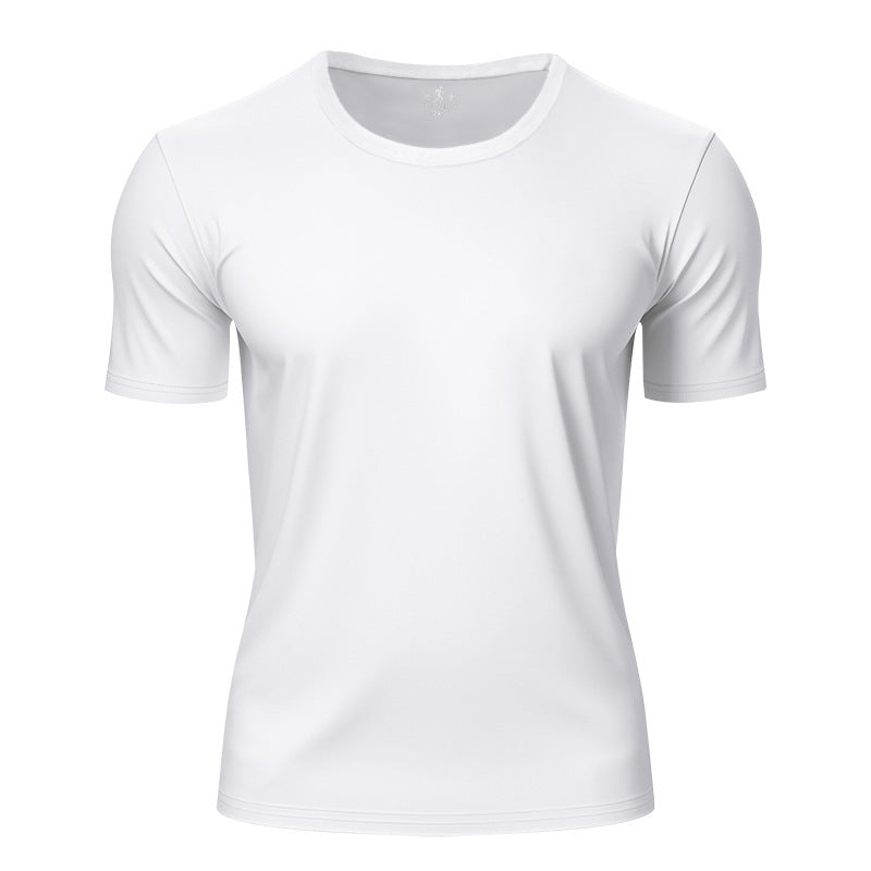 Herren nan leichtes Kurzarm-Funktionsshirt mit Rundhalsausschnitt schnelltrocknendem Stretchgew Nord Taschen und flachen Nähten